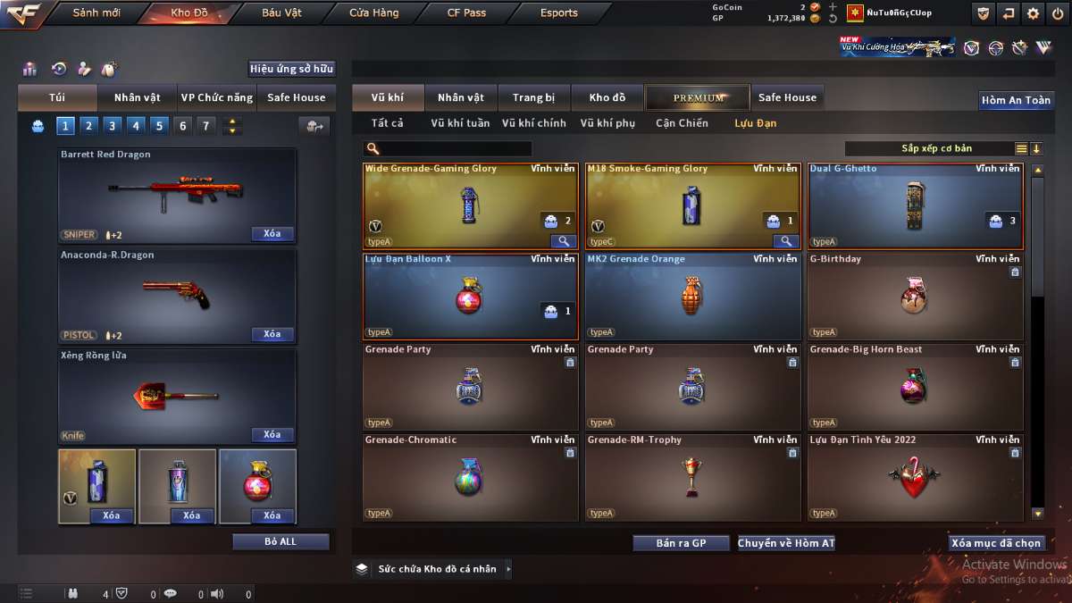 shop acc cf uy tin gia re